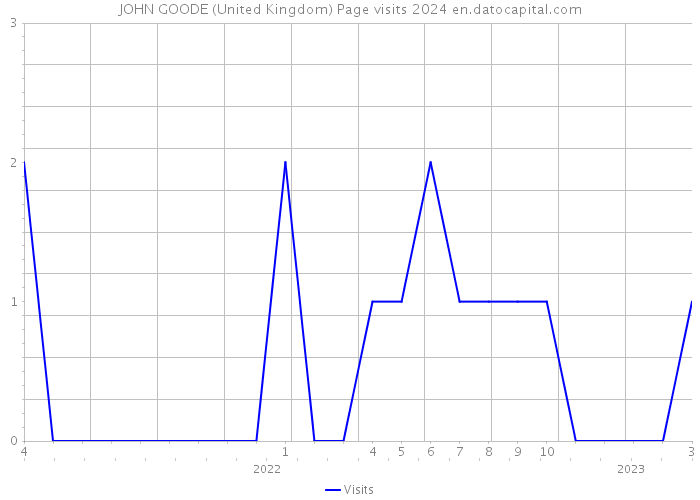 JOHN GOODE (United Kingdom) Page visits 2024 