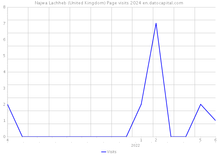 Najwa Lachheb (United Kingdom) Page visits 2024 