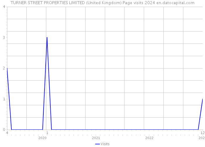 TURNER STREET PROPERTIES LIMITED (United Kingdom) Page visits 2024 