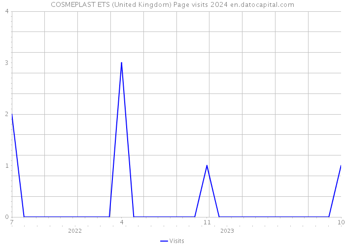 COSMEPLAST ETS (United Kingdom) Page visits 2024 