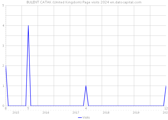 BULENT CATAK (United Kingdom) Page visits 2024 