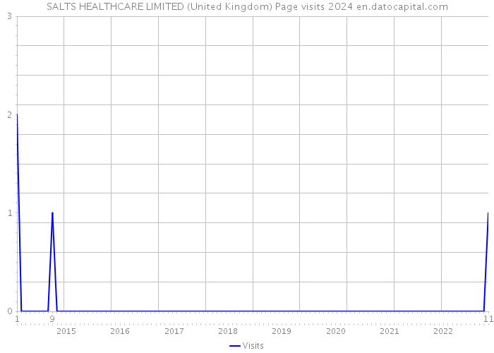 SALTS HEALTHCARE LIMITED (United Kingdom) Page visits 2024 
