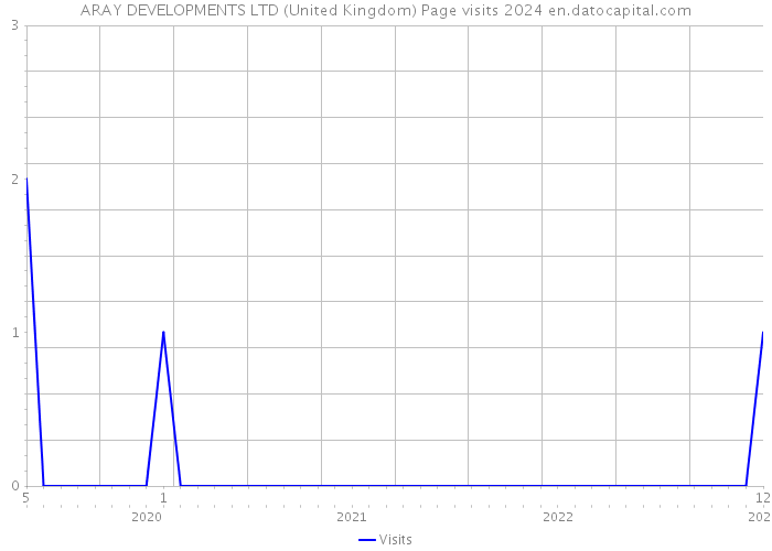 ARAY DEVELOPMENTS LTD (United Kingdom) Page visits 2024 