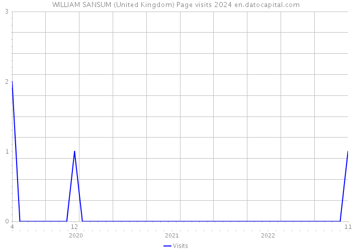 WILLIAM SANSUM (United Kingdom) Page visits 2024 