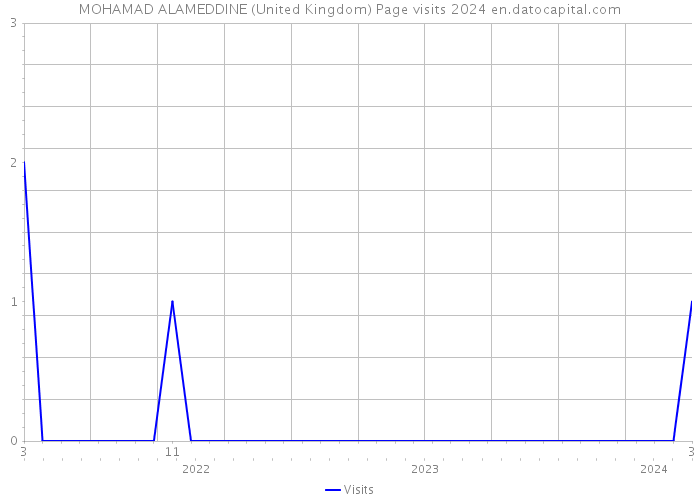 MOHAMAD ALAMEDDINE (United Kingdom) Page visits 2024 