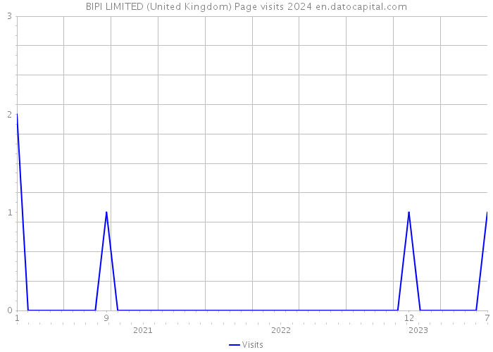 BIPI LIMITED (United Kingdom) Page visits 2024 