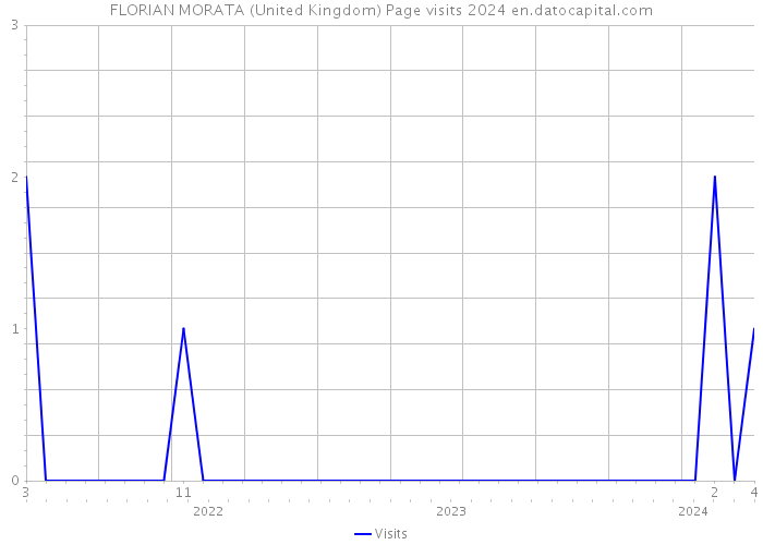 FLORIAN MORATA (United Kingdom) Page visits 2024 