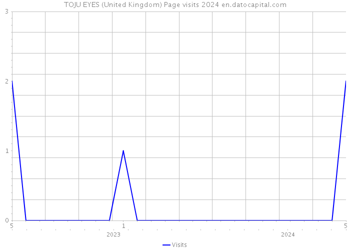 TOJU EYES (United Kingdom) Page visits 2024 