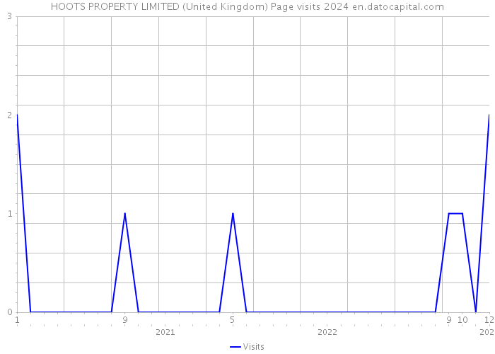 HOOTS PROPERTY LIMITED (United Kingdom) Page visits 2024 