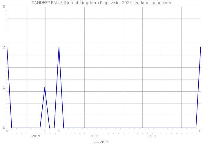 SANDEEP BAINS (United Kingdom) Page visits 2024 
