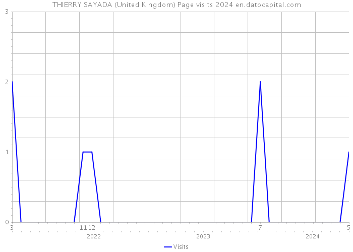 THIERRY SAYADA (United Kingdom) Page visits 2024 