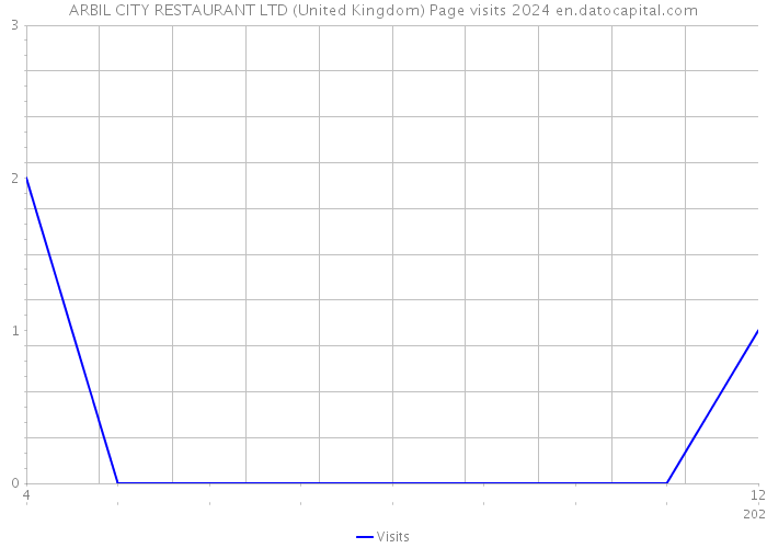 ARBIL CITY RESTAURANT LTD (United Kingdom) Page visits 2024 