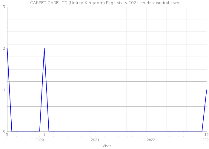 CARPET CARE LTD (United Kingdom) Page visits 2024 