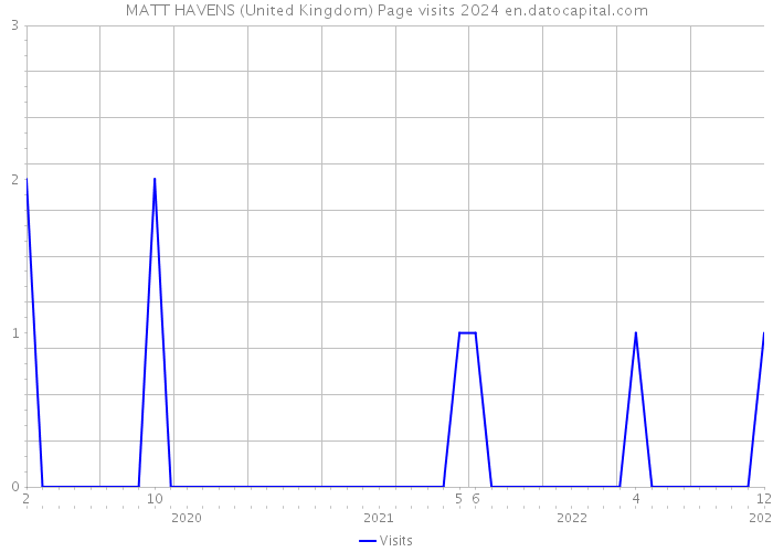 MATT HAVENS (United Kingdom) Page visits 2024 