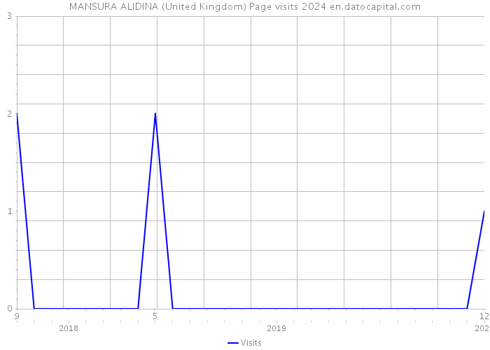 MANSURA ALIDINA (United Kingdom) Page visits 2024 