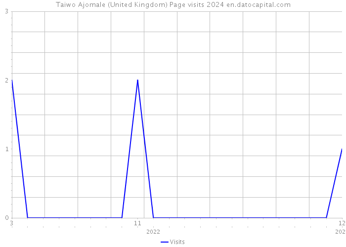 Taiwo Ajomale (United Kingdom) Page visits 2024 