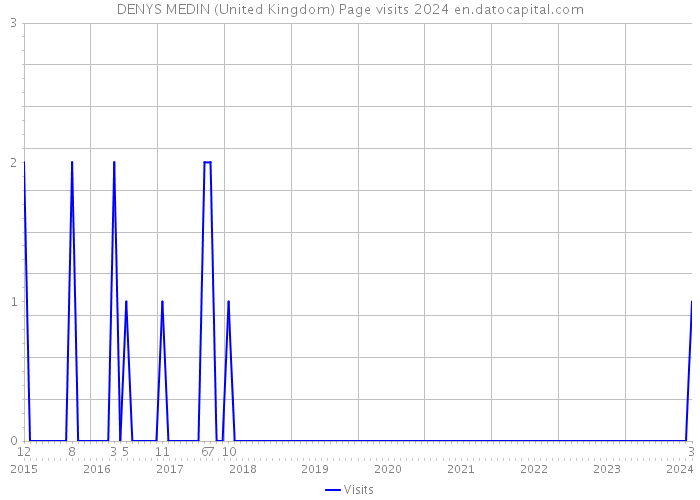 DENYS MEDIN (United Kingdom) Page visits 2024 