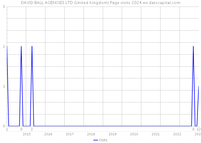 DAVID BALL AGENCIES LTD (United Kingdom) Page visits 2024 