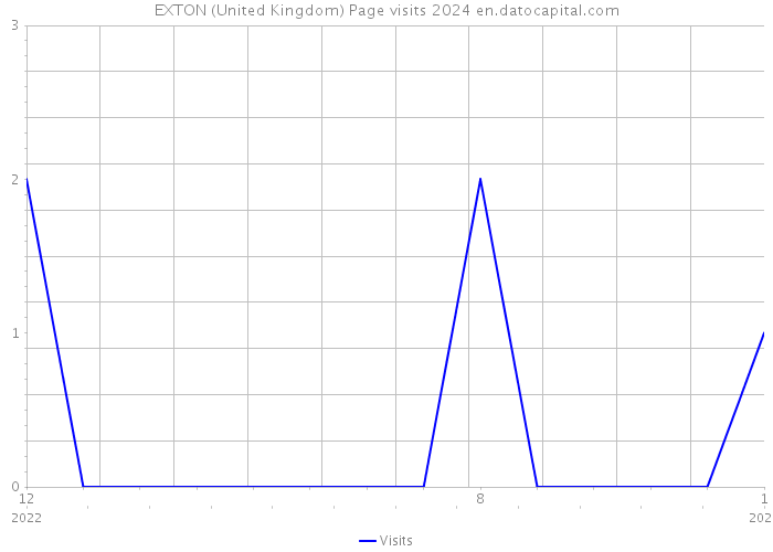 EXTON (United Kingdom) Page visits 2024 