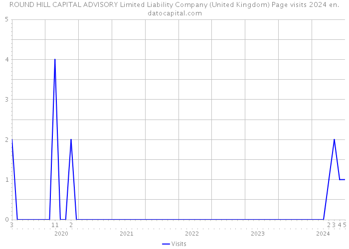 ROUND HILL CAPITAL ADVISORY Limited Liability Company (United Kingdom) Page visits 2024 