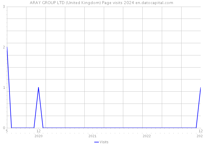 ARAY GROUP LTD (United Kingdom) Page visits 2024 