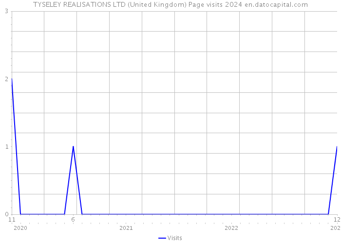 TYSELEY REALISATIONS LTD (United Kingdom) Page visits 2024 