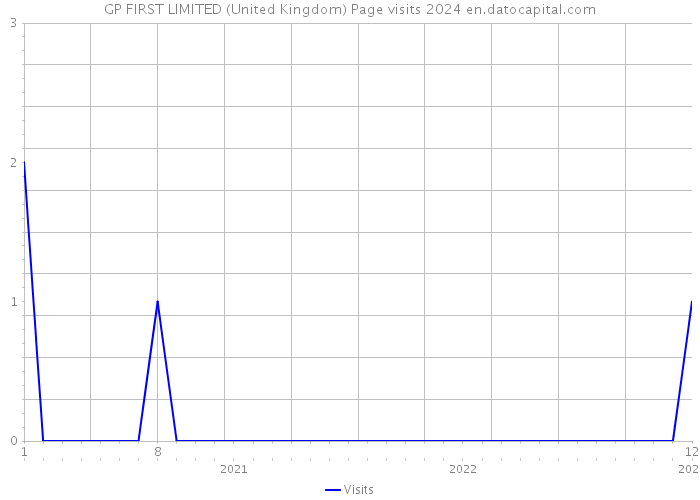 GP FIRST LIMITED (United Kingdom) Page visits 2024 