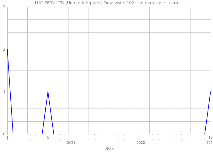LUO SERV LTD (United Kingdom) Page visits 2024 