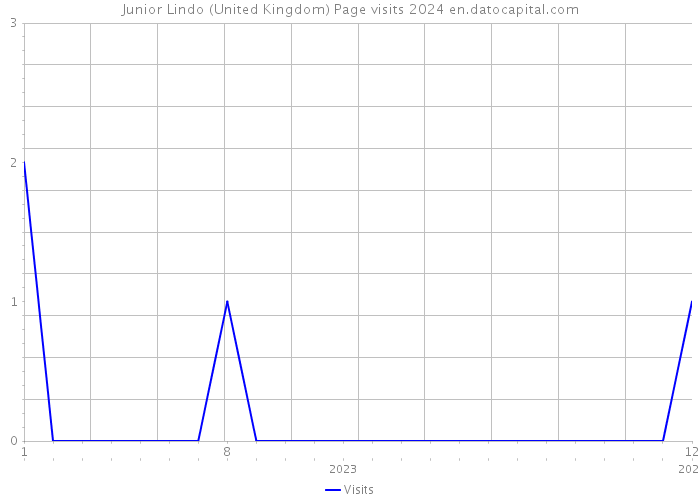 Junior Lindo (United Kingdom) Page visits 2024 