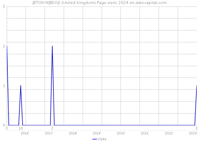 JETON MJEKIQI (United Kingdom) Page visits 2024 