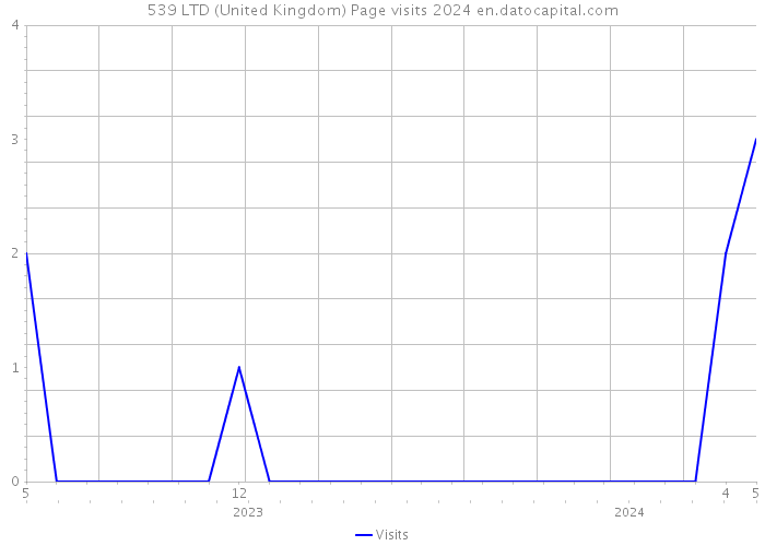 539 LTD (United Kingdom) Page visits 2024 