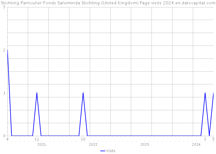 Stichting Particulier Fonds Salviminda Stichting (United Kingdom) Page visits 2024 