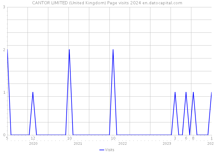 CANTOR LIMITED (United Kingdom) Page visits 2024 