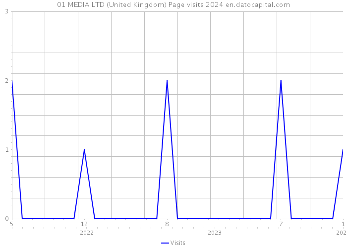 01 MEDIA LTD (United Kingdom) Page visits 2024 