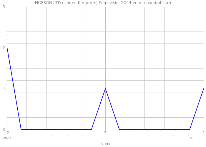 HOBSON LTD (United Kingdom) Page visits 2024 