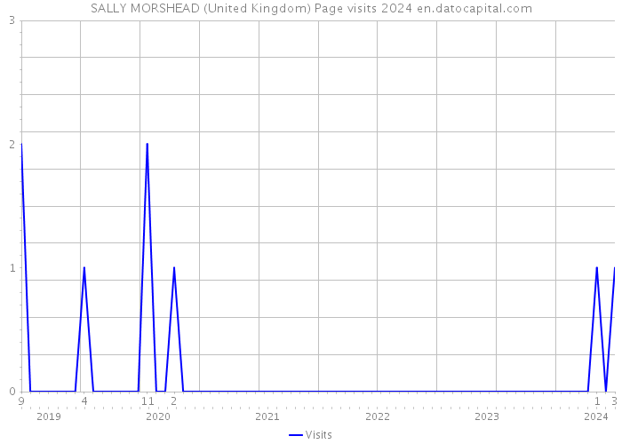 SALLY MORSHEAD (United Kingdom) Page visits 2024 