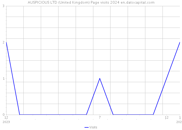 AUSPICIOUS LTD (United Kingdom) Page visits 2024 