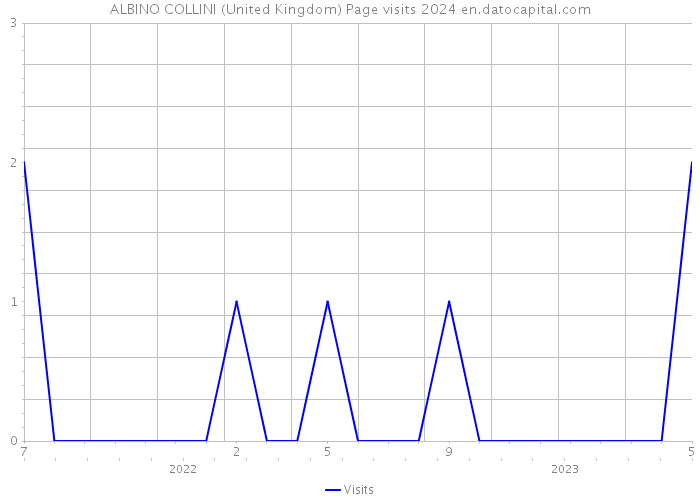ALBINO COLLINI (United Kingdom) Page visits 2024 