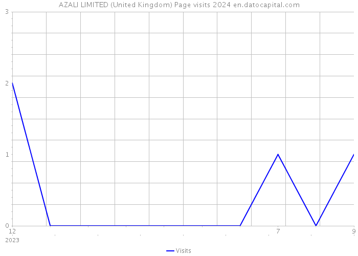 AZALI LIMITED (United Kingdom) Page visits 2024 