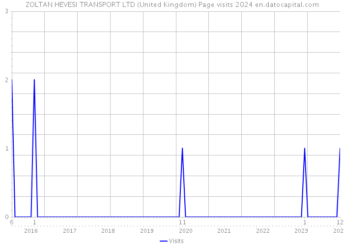 ZOLTAN HEVESI TRANSPORT LTD (United Kingdom) Page visits 2024 