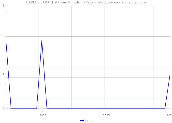 CARLOS BARACE (United Kingdom) Page visits 2024 