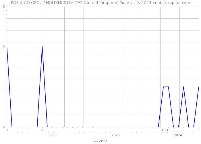 BOB & CO GROUP HOLDINGS LIMITED (United Kingdom) Page visits 2024 