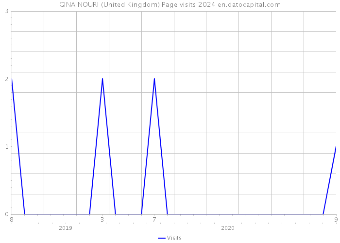 GINA NOURI (United Kingdom) Page visits 2024 