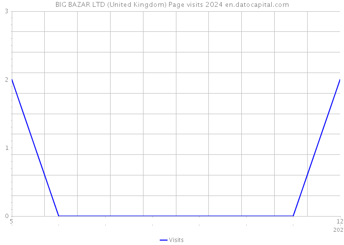 BIG BAZAR LTD (United Kingdom) Page visits 2024 