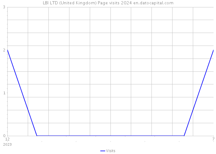 LBI LTD (United Kingdom) Page visits 2024 