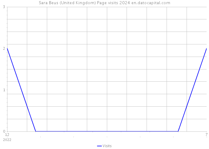 Sara Beus (United Kingdom) Page visits 2024 