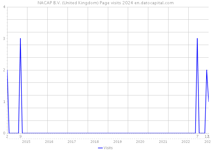 NACAP B.V. (United Kingdom) Page visits 2024 