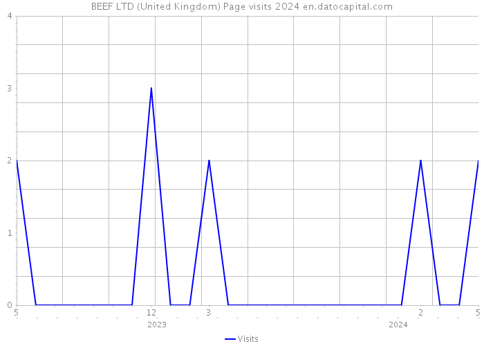 BEEF LTD (United Kingdom) Page visits 2024 