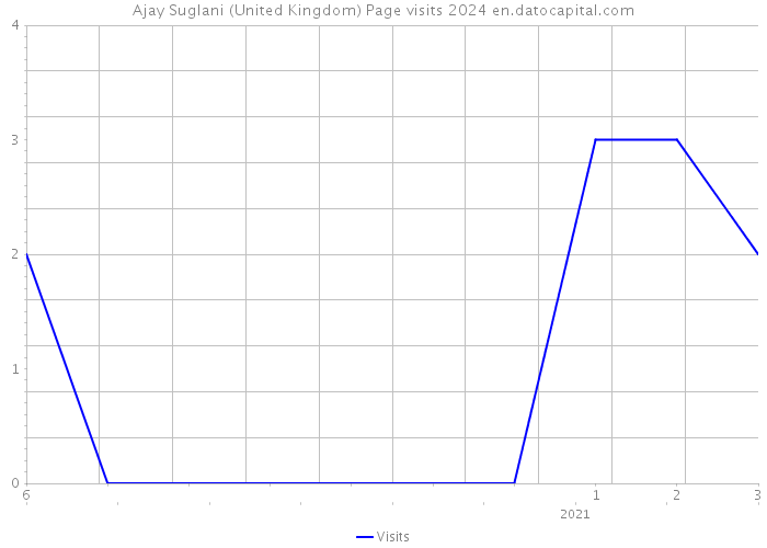 Ajay Suglani (United Kingdom) Page visits 2024 