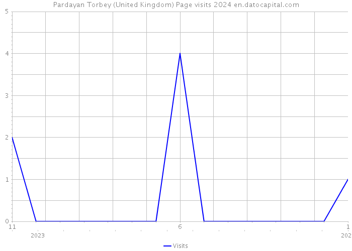 Pardayan Torbey (United Kingdom) Page visits 2024 